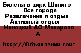Билеты в цирк Шапито. - Все города Развлечения и отдых » Активный отдых   . Ненецкий АО,Макарово д.